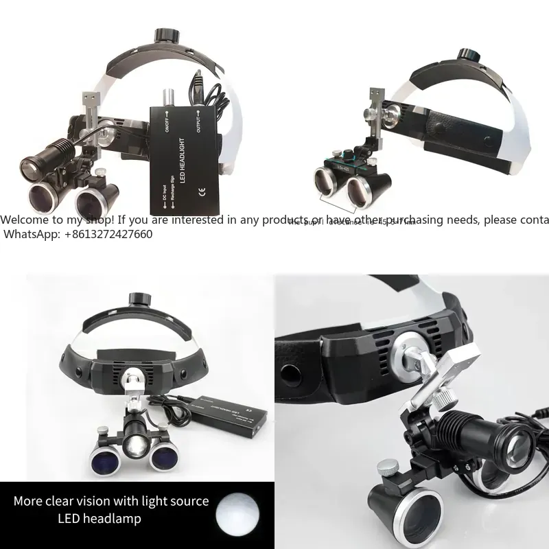 Magnifier With Light - Lupa Binocular de Ampliação 3.5X/2.5X com