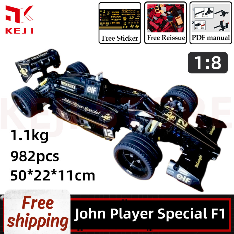 Model Kit F1 - KEJI-Blocos de Construção de Carros Esportivos,