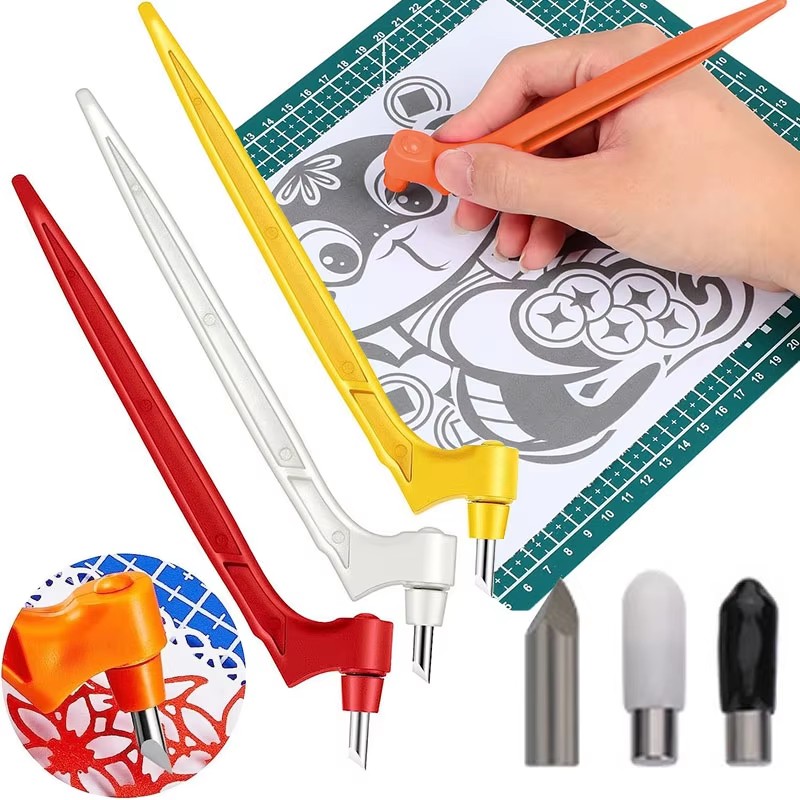 Hobby Knife Blade - 1/2/4/6 conjunto 360 ̊ ferramenta de