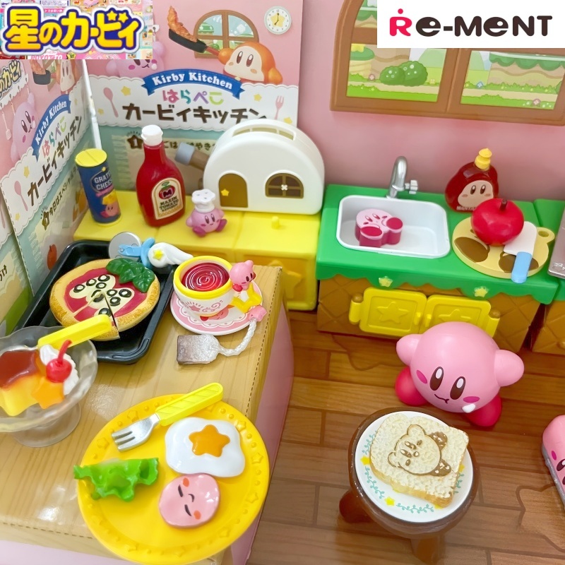 Model Kitchen Set Pvc - RE-MENT Kirby Kitchen Conjunto de comida