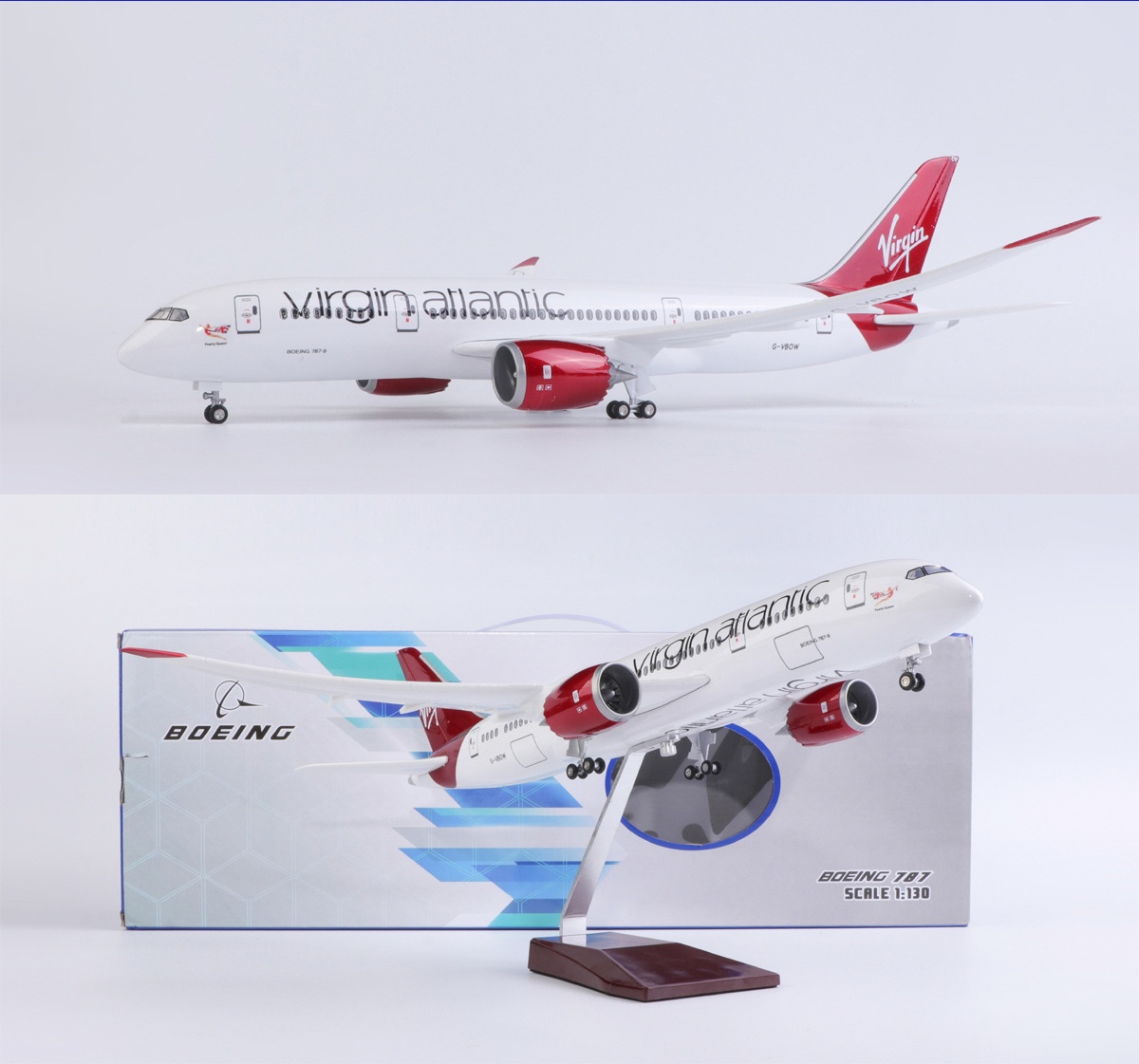 Model Kit Led - Modelo de avião em resina fundida
