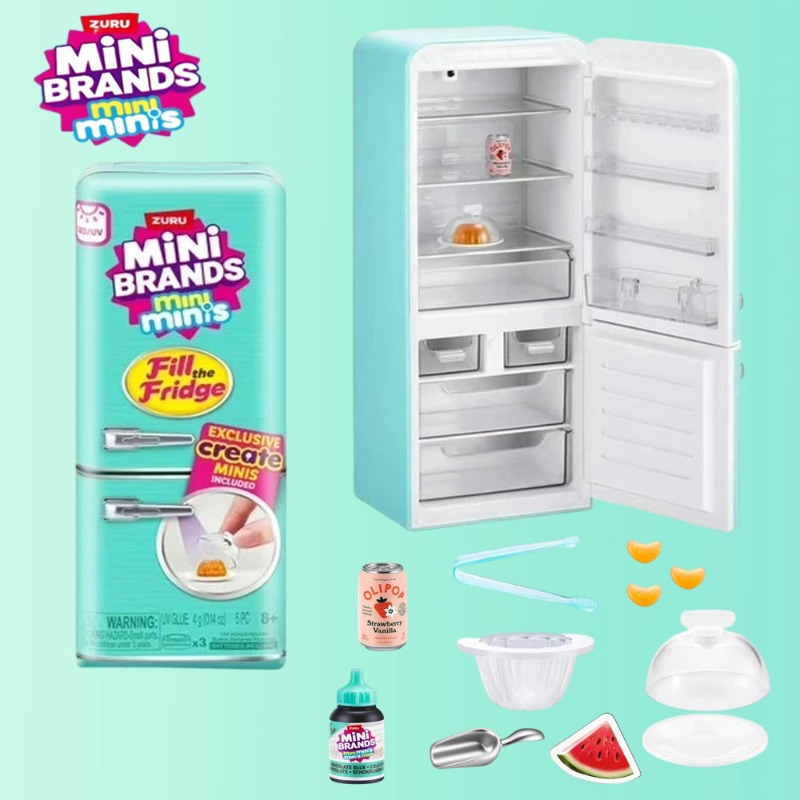 Model Kitchen Set Pvc - ZURU Mini Brands Mini Geladeira Surpresa