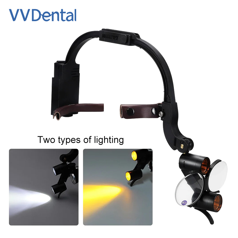 Dental led cabeça luz lâmpada  - Magnifier With Light avaliação e preço