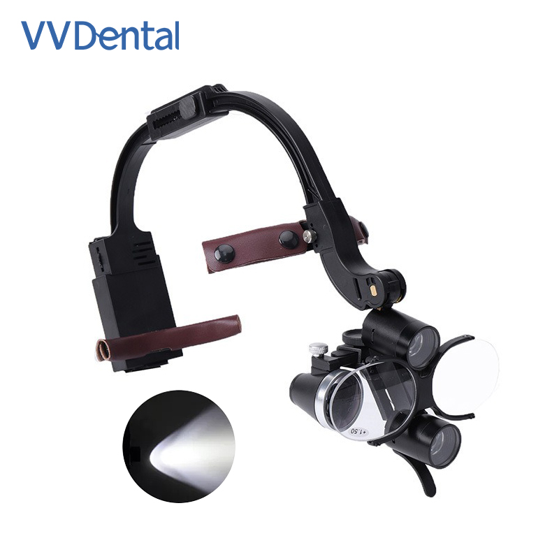 Dental led cabeça luz lâmpada  - Magnifier With Light avaliação e preço