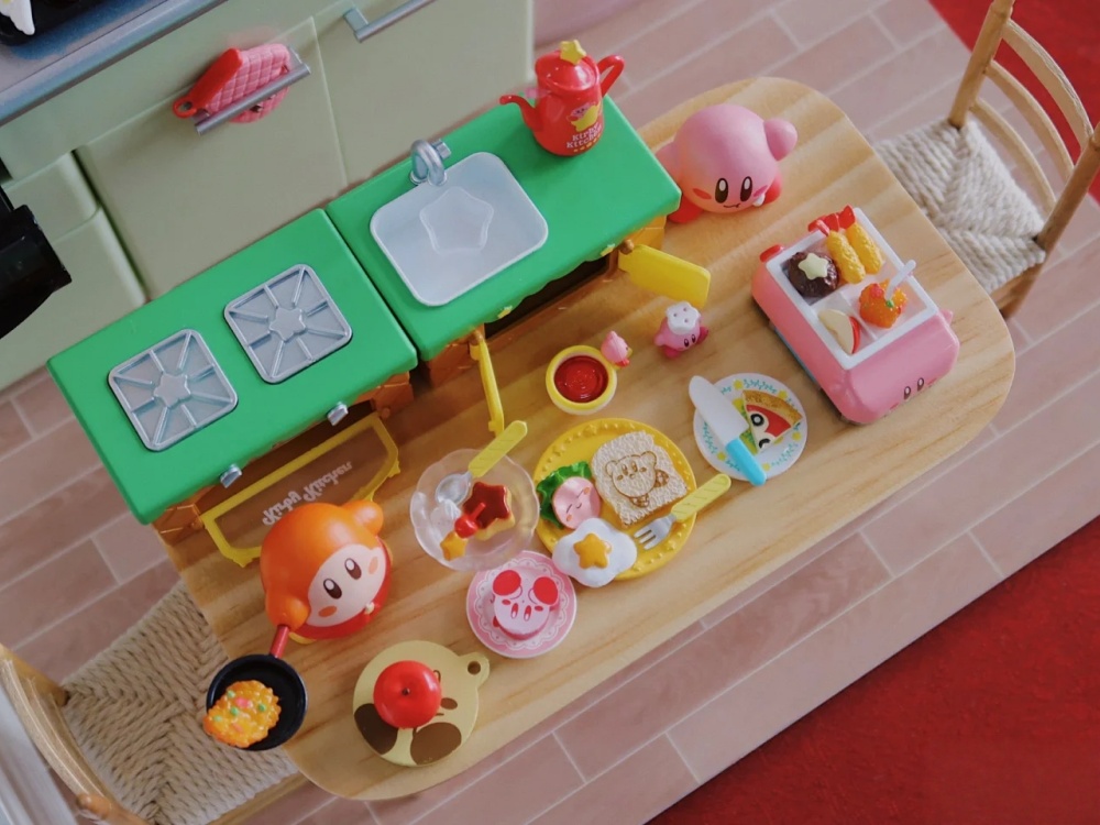 RE-MENT Kirby Kitchen Conjunto - Model Kitchen Set Pvc avaliação e preço