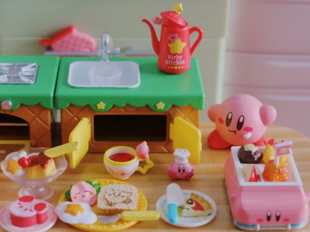 RE-MENT Kirby Kitchen Conjunto - Model Kitchen Set Pvc avaliação e preço