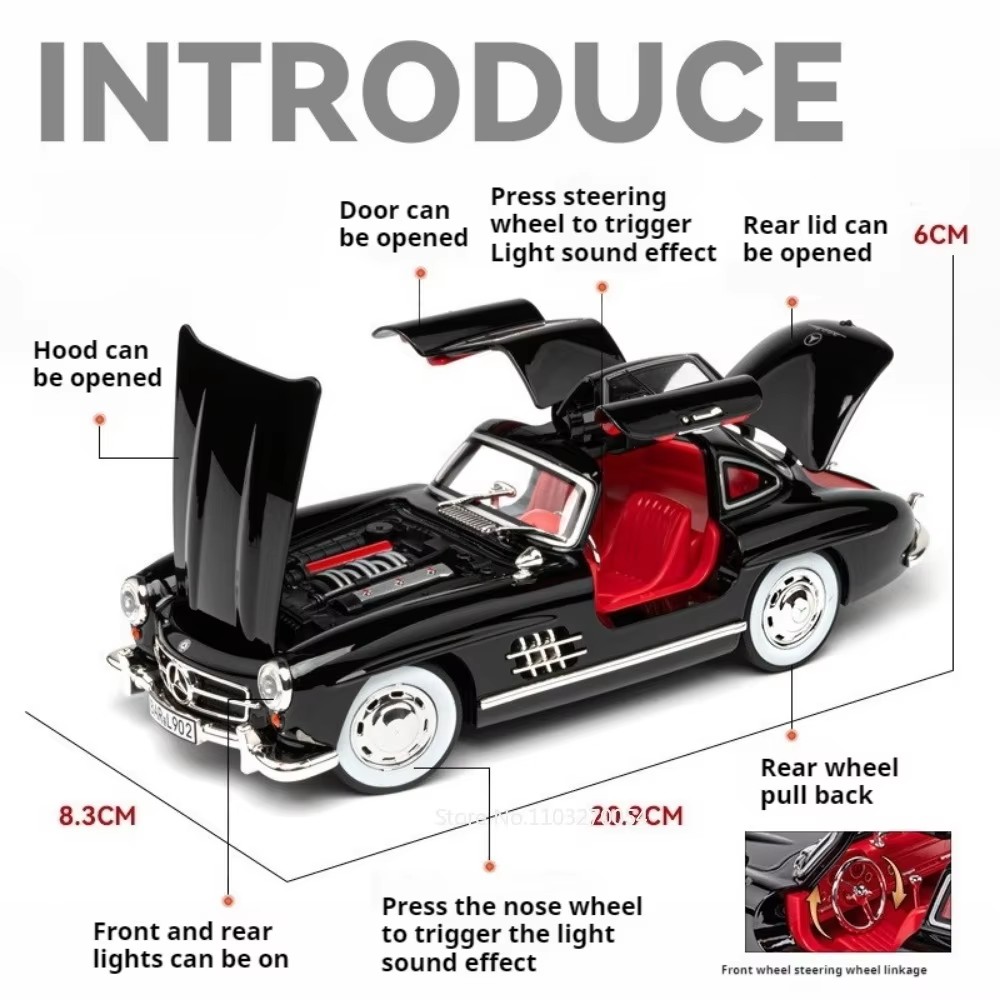 1:24 300sl w140 modelo de liga - Model Kit Mustang avaliação e preço