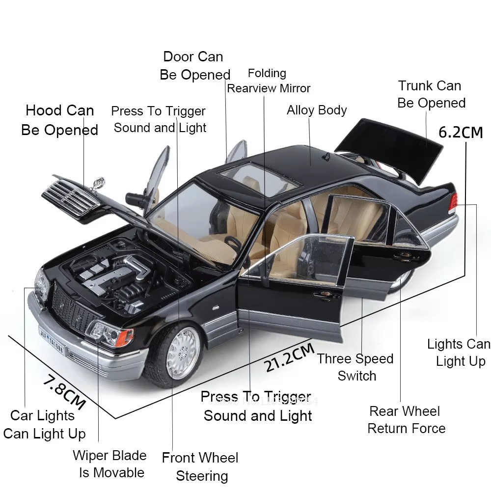 1:24 300sl w140 modelo de liga - Model Kit Mustang avaliação e preço