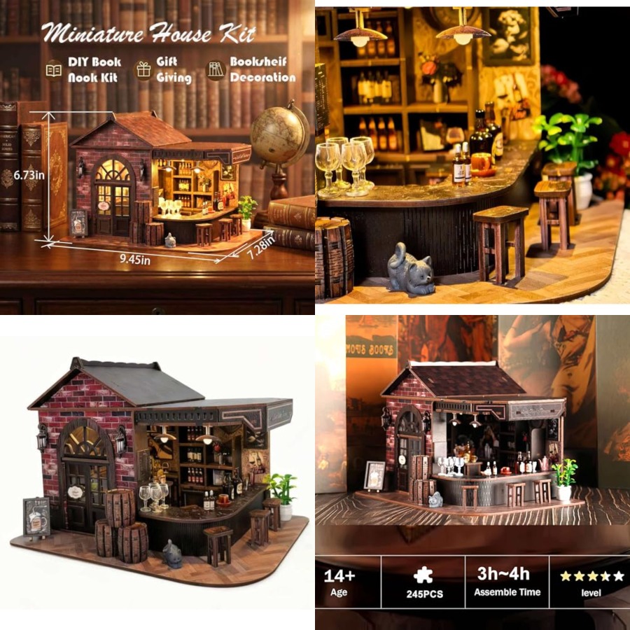 Kit Book Nook, Miniatura 3D de - Model Kit Led avaliação e preço