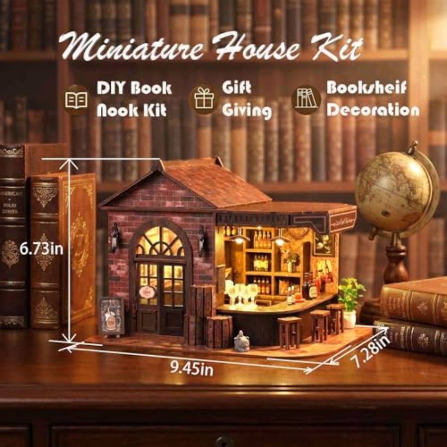 Kit Book Nook, Miniatura 3D de - Model Kit Led avaliação e preço