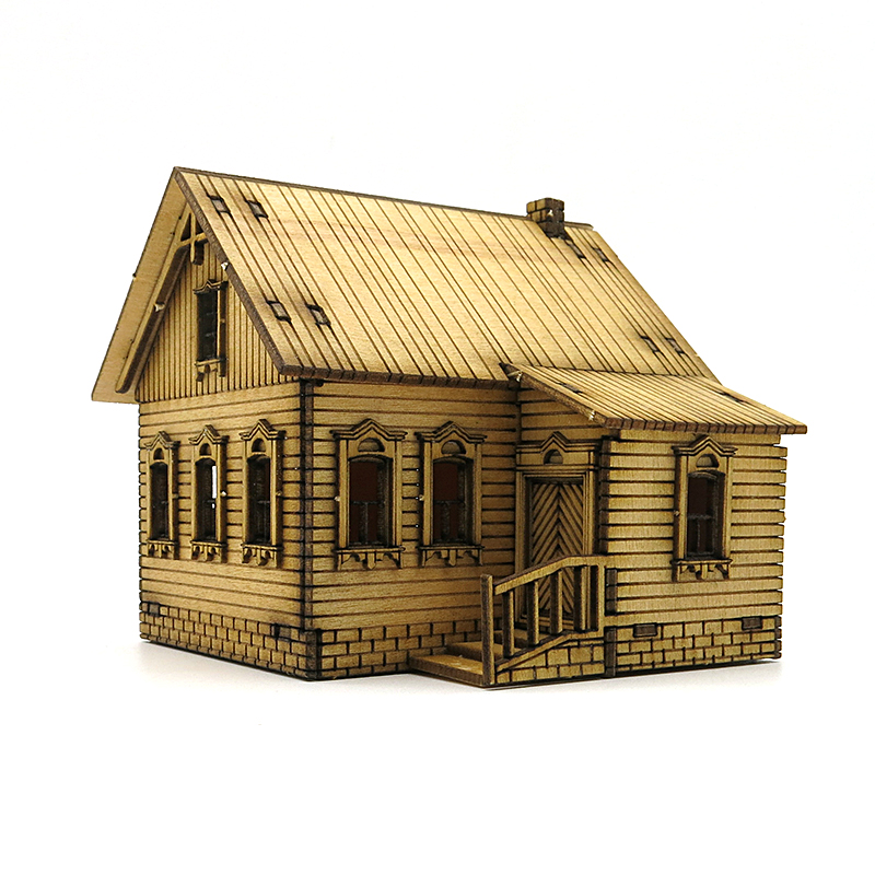 Casa de Montagem em Madeira 1/ - Model Kit Simulator avaliação e preço